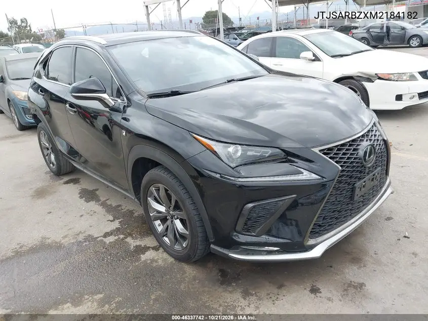LEXUS NX 2021, VIN JTJSARBZXM2184182