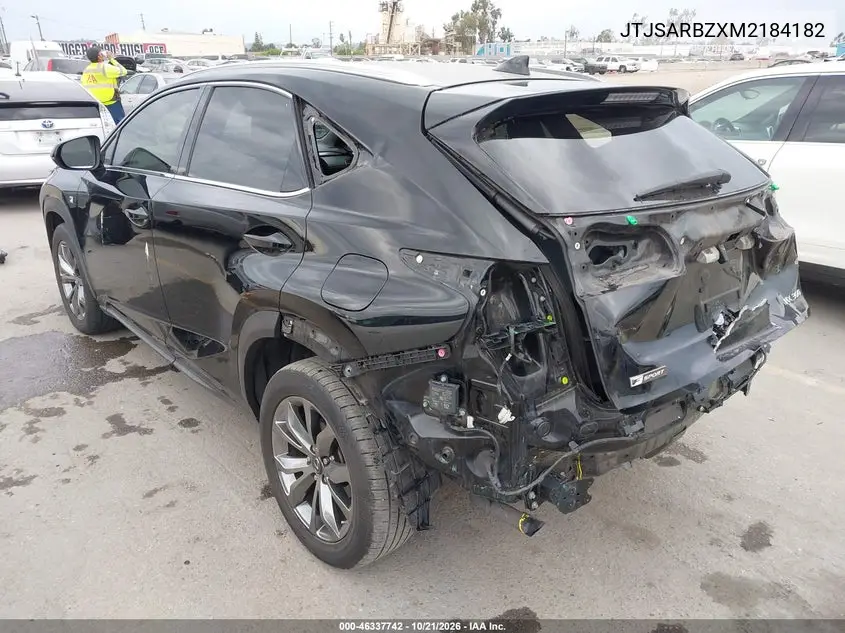 2021 LEXUS NX VIN JTJSARBZXM2184182 — фото 3