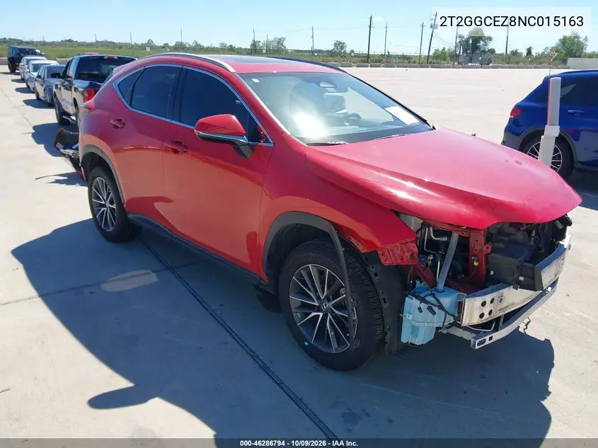 LEXUS NX 2022, VIN 2T2GGCEZ8NC015163