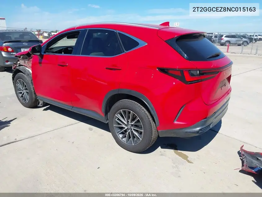 2022 LEXUS NX VIN 2T2GGCEZ8NC015163 — фото 3