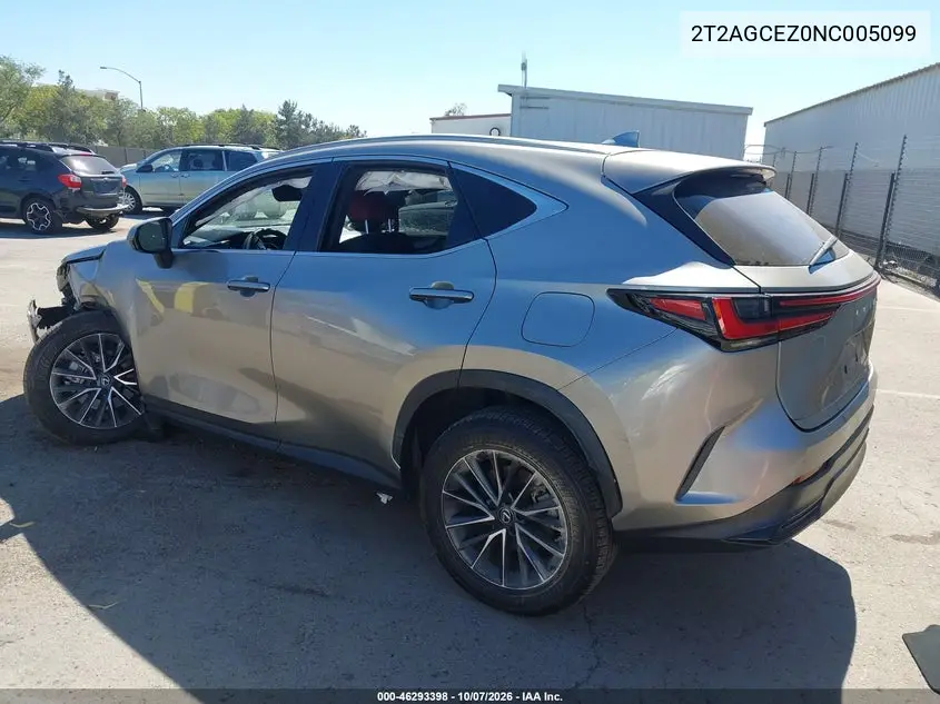 2022 LEXUS NX VIN 2T2AGCEZ0NC005099 — фото 3