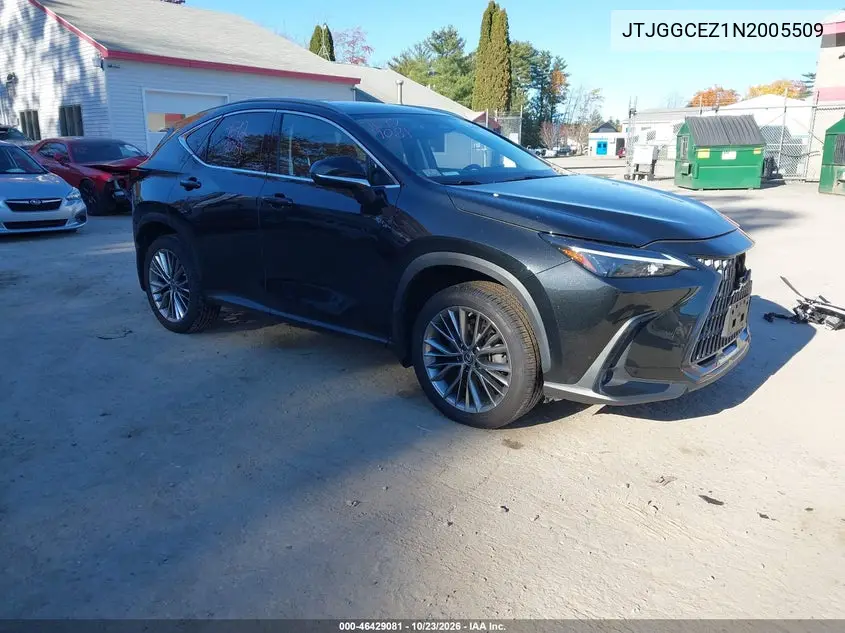 LEXUS NX 2022, VIN JTJGGCEZ1N2005509