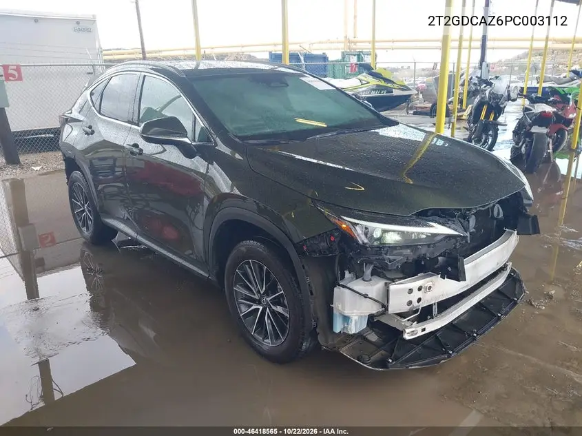 LEXUS NX 2023, VIN 2T2GDCAZ6PC003112