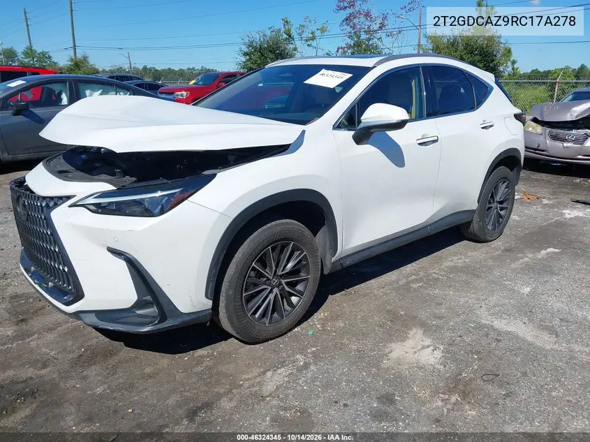 2024 LEXUS NX VIN 2T2GDCAZ8RC007701 — фото 2