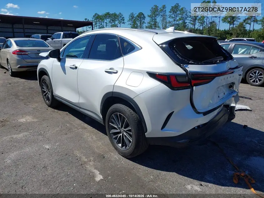 2024 LEXUS NX VIN 2T2GDCAZ8RC007701 — фото 3
