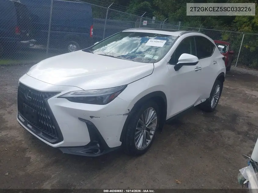 2025 LEXUS NX VIN 2T2GKCEZ5SC033226 — фото 2