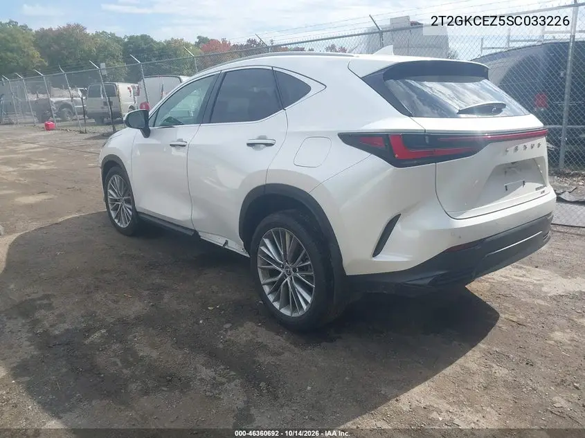 2025 LEXUS NX VIN 2T2GKCEZ5SC033226 — фото 3
