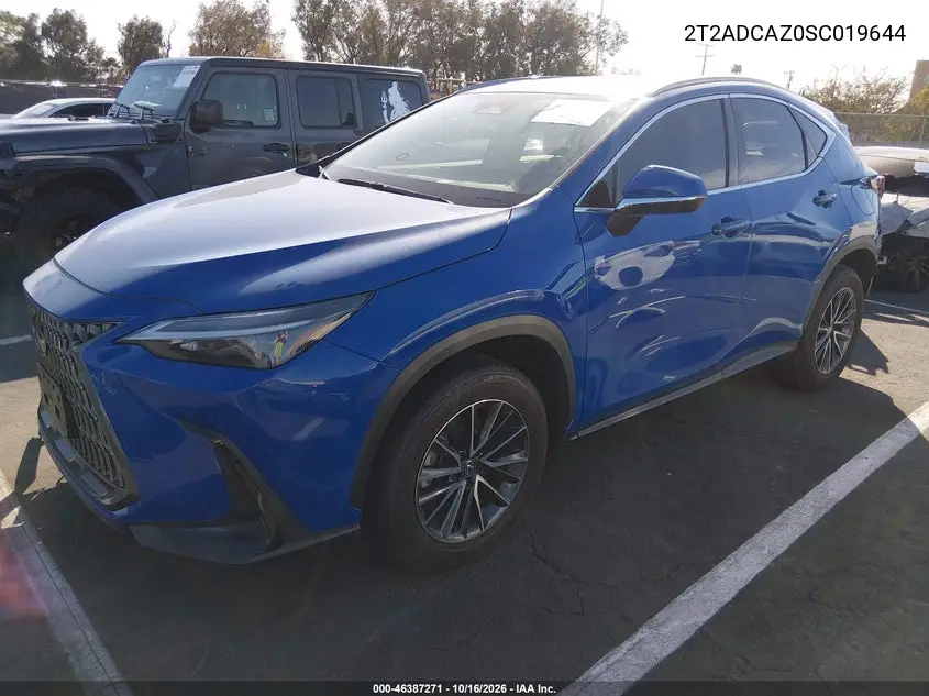 2025 LEXUS NX VIN 2T2ADCAZ0SC019644 — фото 2