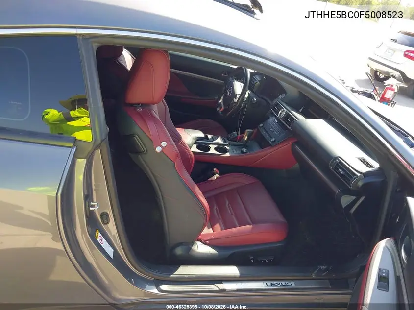 2015 LEXUS RC VIN JTHHE5BC0F5008523 — фото 5