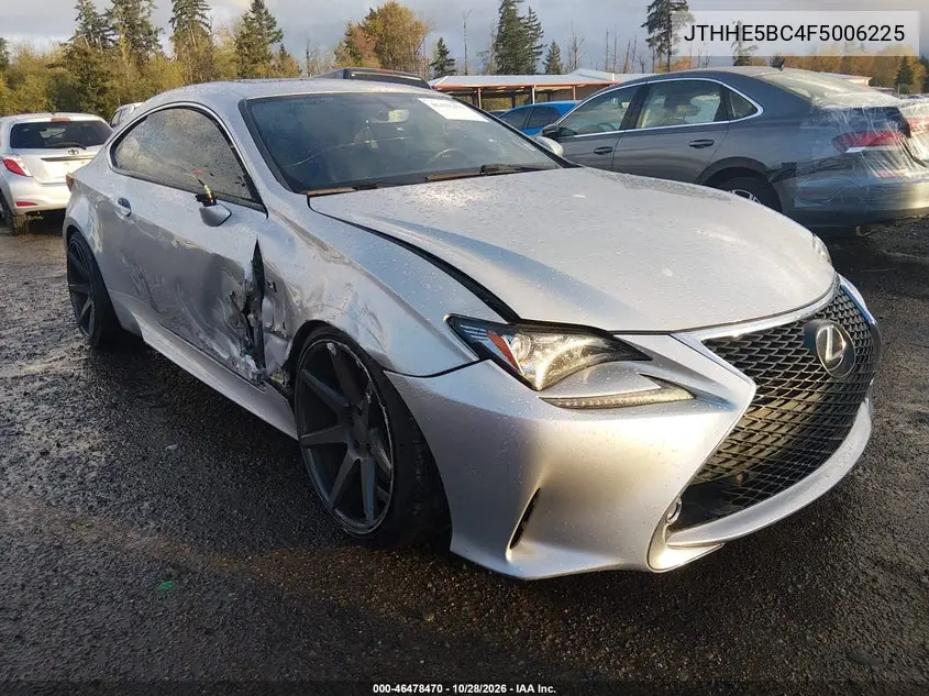 LEXUS RC 2015, VIN JTHHE5BC4F5006225