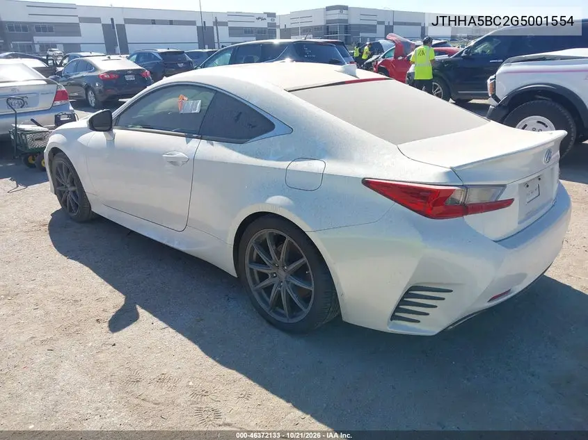 2016 LEXUS RC VIN JTHHA5BC2G5001554 — фото 3