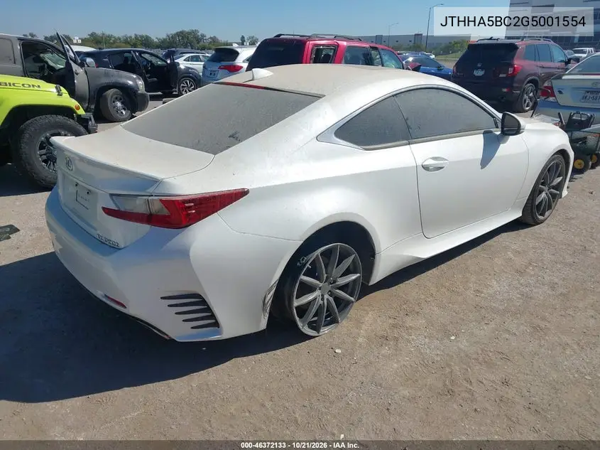 2016 LEXUS RC VIN JTHHA5BC2G5001554 — фото 4