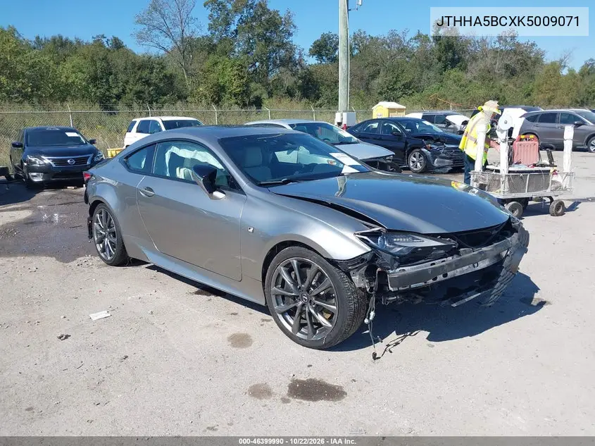 LEXUS RC 2019, VIN JTHHA5BCXK5009071