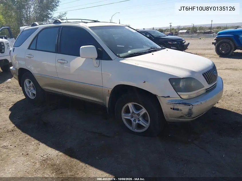LEXUS RX 2000, VIN JT6HF10U8Y0135126