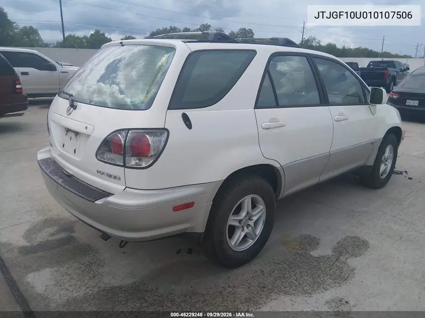 2001 LEXUS RX VIN JTJGF10U010107506 — фото 4