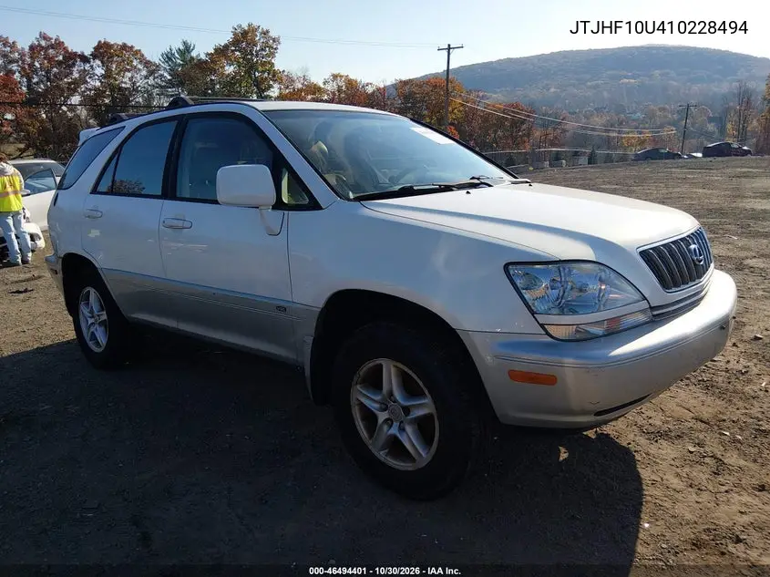 LEXUS RX 2001, VIN JTJHF10U410228494
