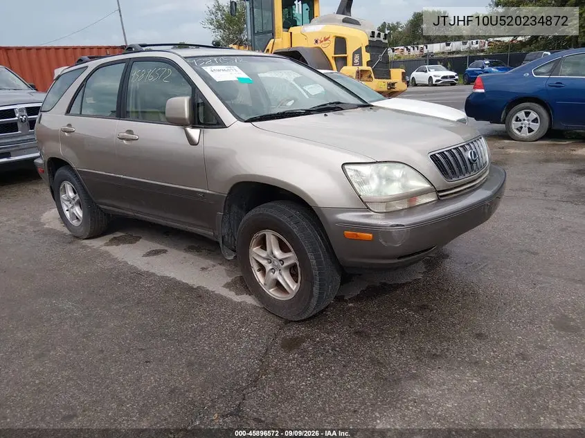 LEXUS RX 2002, VIN JTJHF10U520234872
