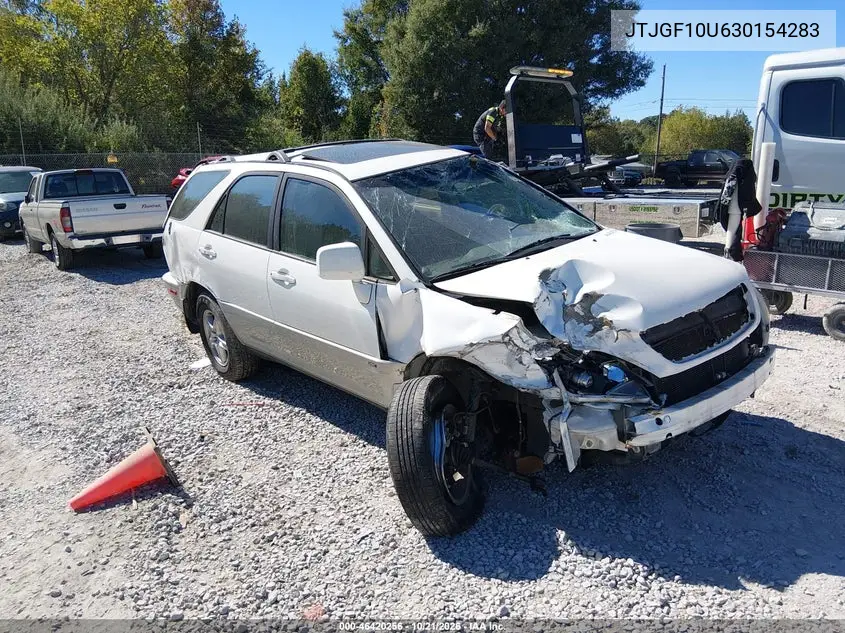LEXUS RX 2003, VIN JTJGF10U630154283