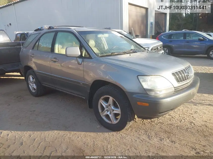 LEXUS RX 2003, VIN JTJHF10U030311441