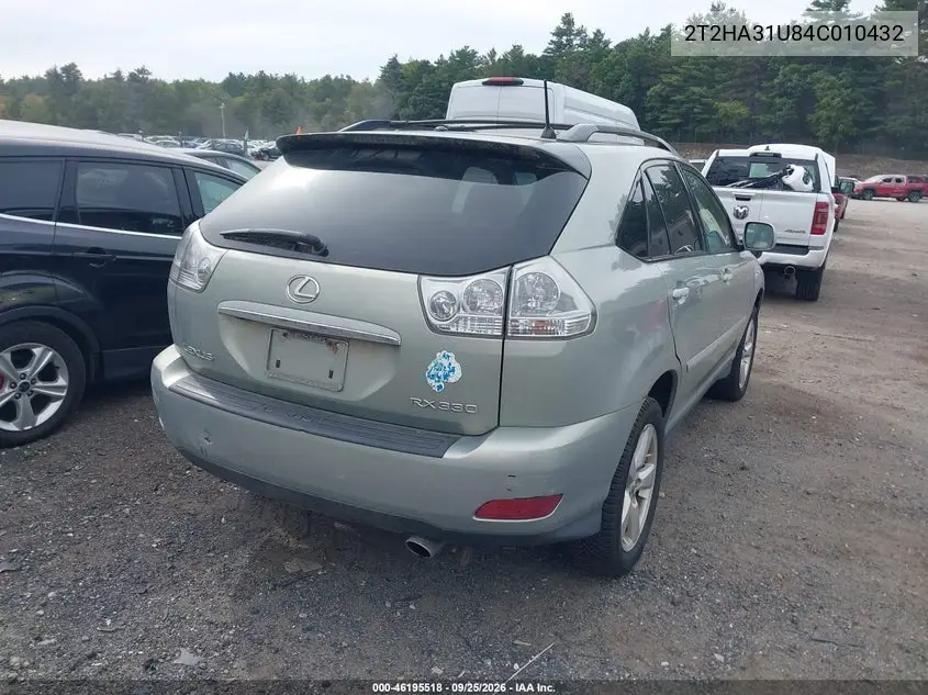 2004 LEXUS RX VIN 2T2HA31U84C010432 — фото 4
