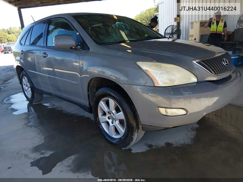 LEXUS RX 2004, VIN JTJHA31U440016224