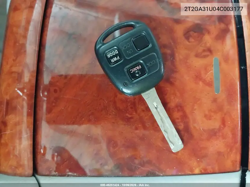 2004 LEXUS RX VIN 2T2GA31U04C003177 — фото 11