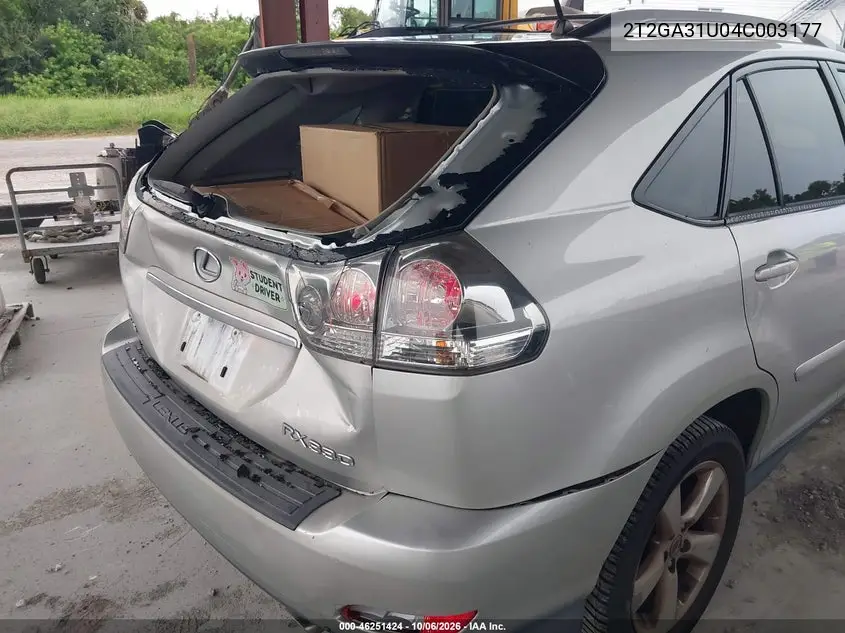 2004 LEXUS RX VIN 2T2GA31U04C003177 — фото 13