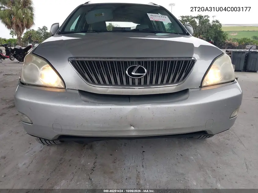 2004 LEXUS RX VIN 2T2GA31U04C003177 — фото 14