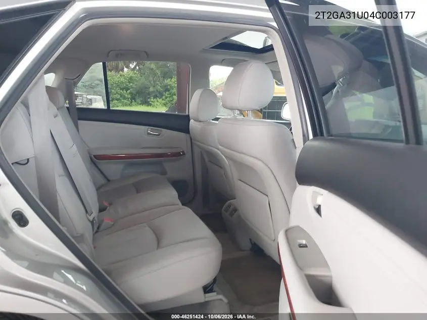 2004 LEXUS RX VIN 2T2GA31U04C003177 — фото 8