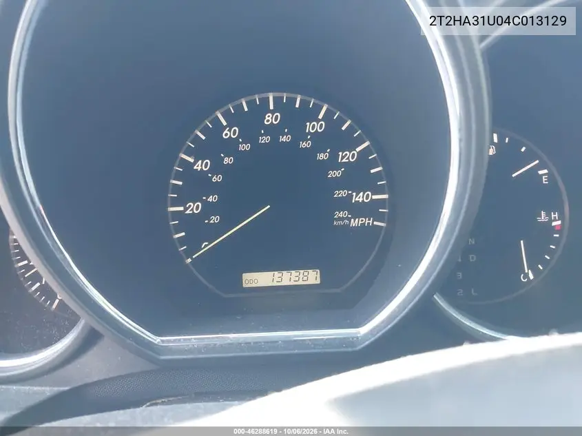2004 LEXUS RX VIN 2T2HA31U04C013129 — фото 7