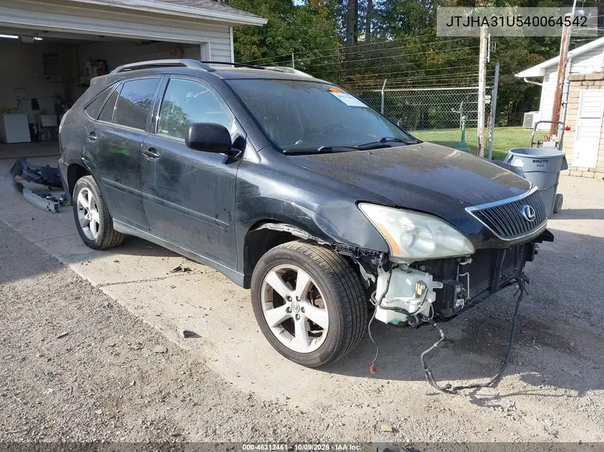 LEXUS RX 2004, VIN JTJHA31U540064542