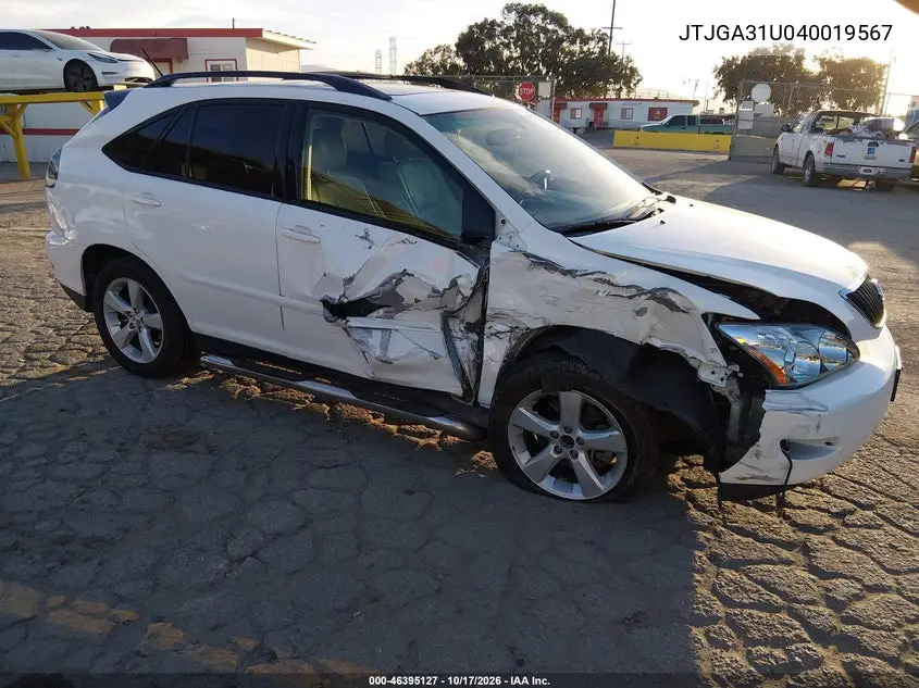 LEXUS RX 2004, VIN JTJGA31U040019567