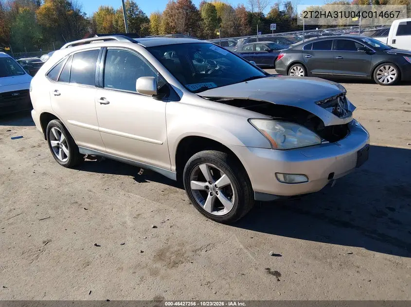 LEXUS RX 2004, VIN 2T2HA31U04C014667