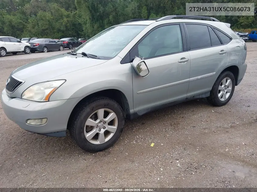 2005 LEXUS RX VIN 2T2HA31UX5C086073 — фото 2