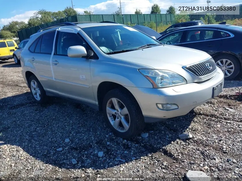 LEXUS RX 2005, VIN 2T2HA31U85C053380