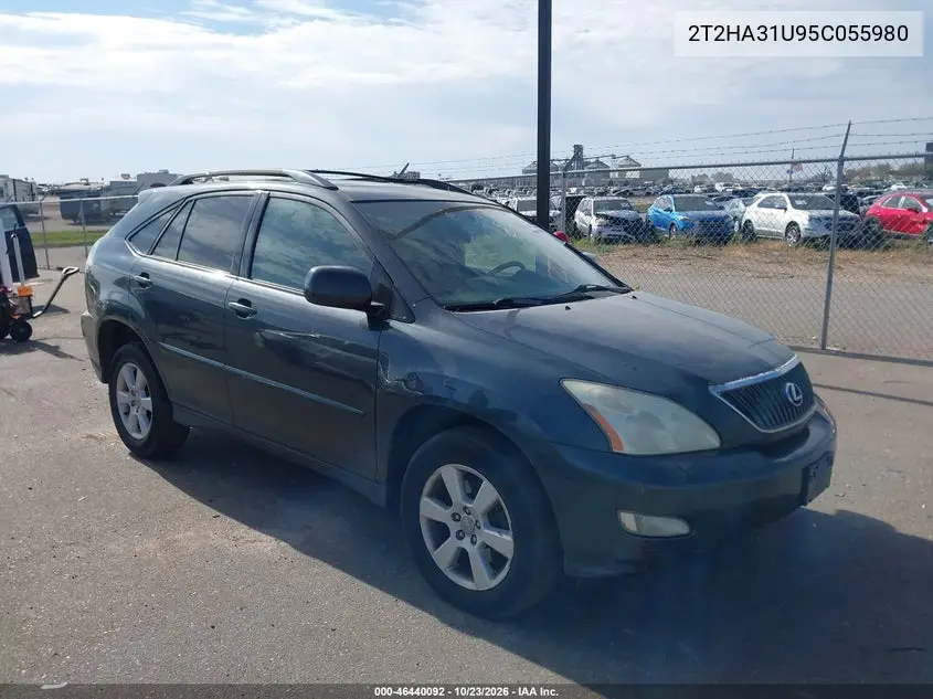 LEXUS RX 2005, VIN 2T2HA31U95C055980