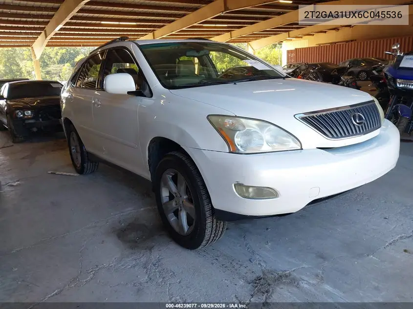 LEXUS RX 2006, VIN 2T2GA31UX6C045536