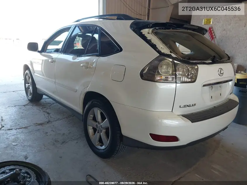 2006 LEXUS RX VIN 2T2GA31UX6C045536 — фото 3
