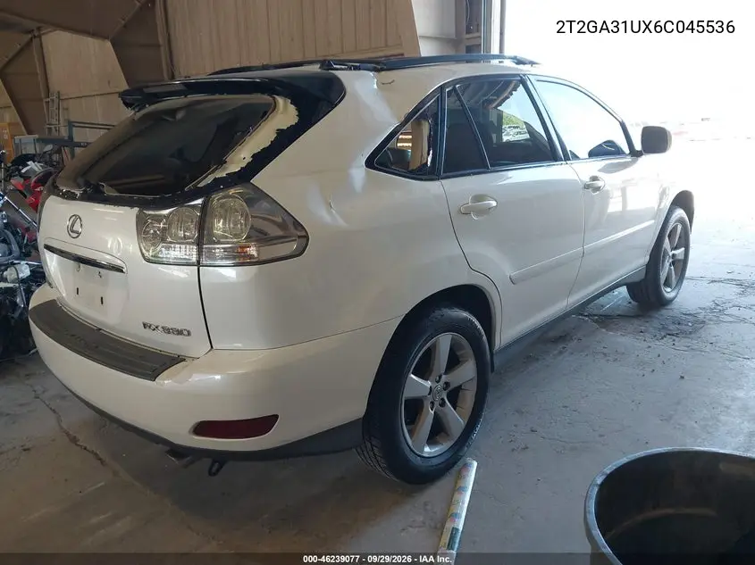 2006 LEXUS RX VIN 2T2GA31UX6C045536 — фото 4