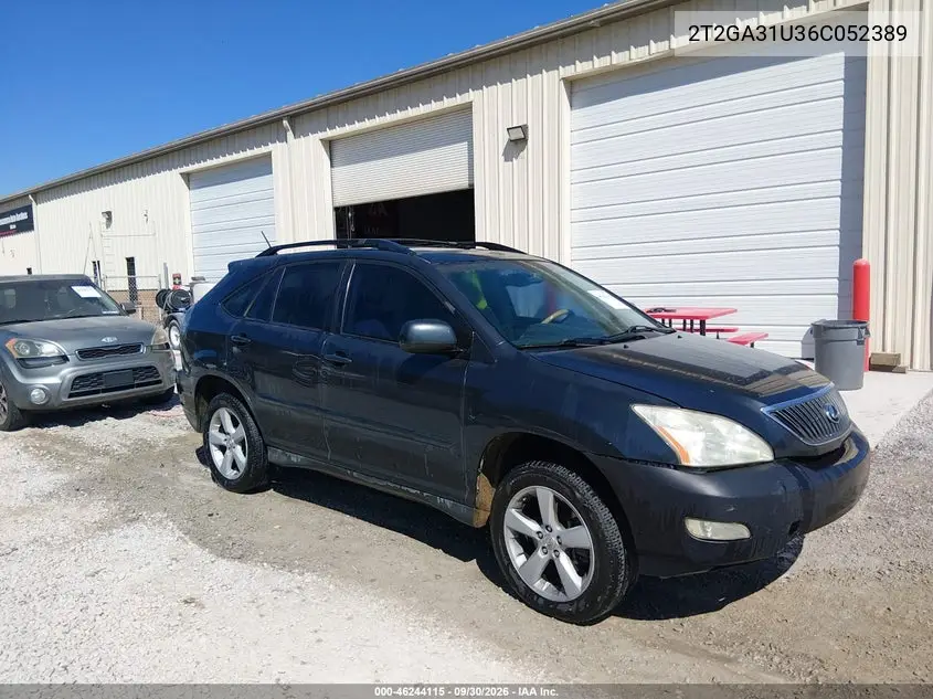 LEXUS RX 2006, VIN 2T2GA31U36C052389