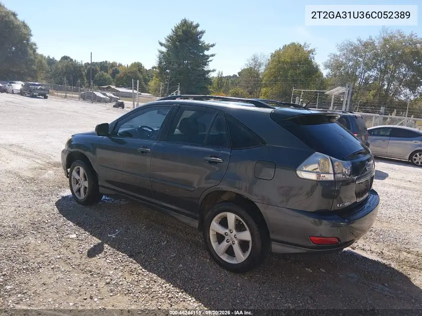 2006 LEXUS RX VIN 2T2GA31U36C052389 — фото 3