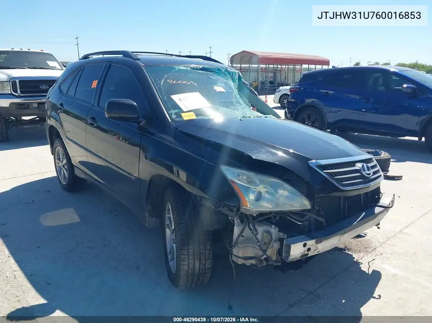 LEXUS RX 2006, VIN JTJHW31U760016853