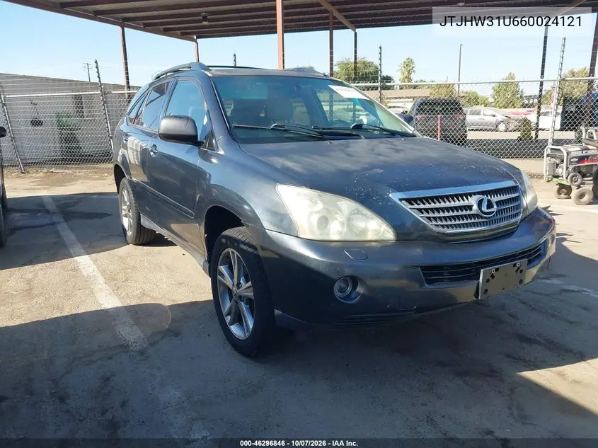 LEXUS RX 2006, VIN JTJHW31U660024121