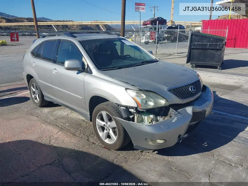 LEXUS RX 2006, VIN JTJGA31U360061458