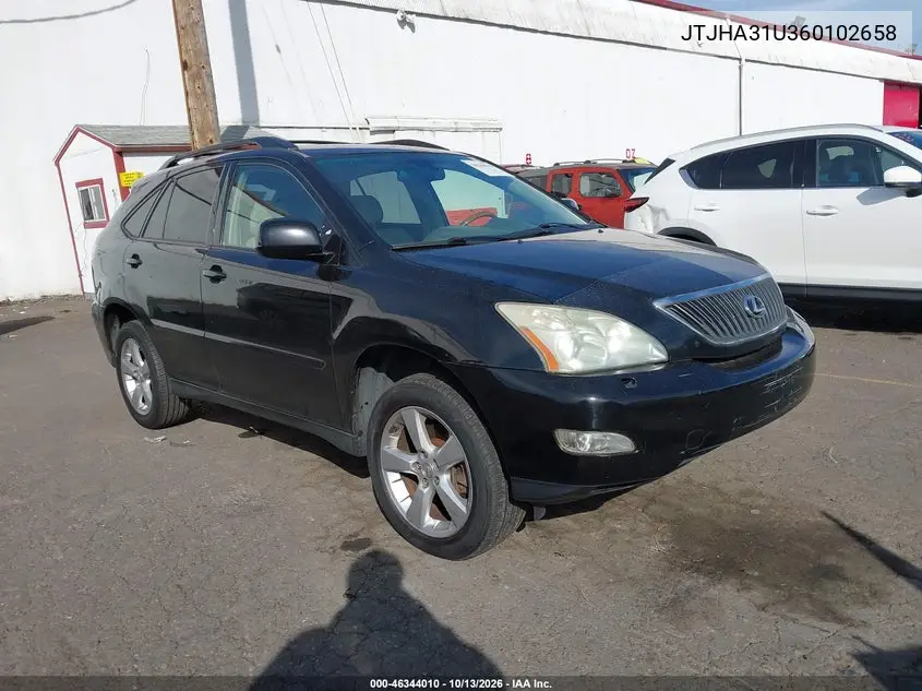LEXUS RX 2006, VIN JTJHA31U360102658