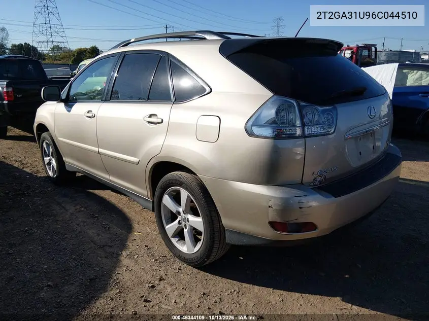 2006 LEXUS RX VIN 2T2GA31U96C044510 — фото 3
