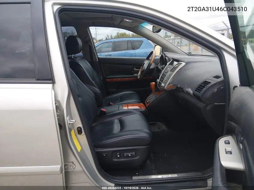 2006 LEXUS RX VIN 2T2GA31U46C043510 — фото 5