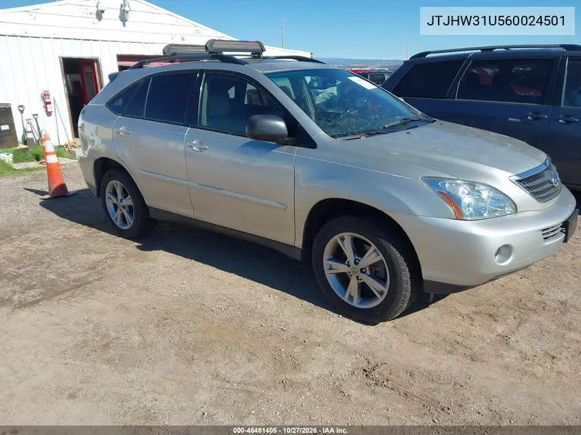 LEXUS RX 2006, VIN JTJHW31U560024501