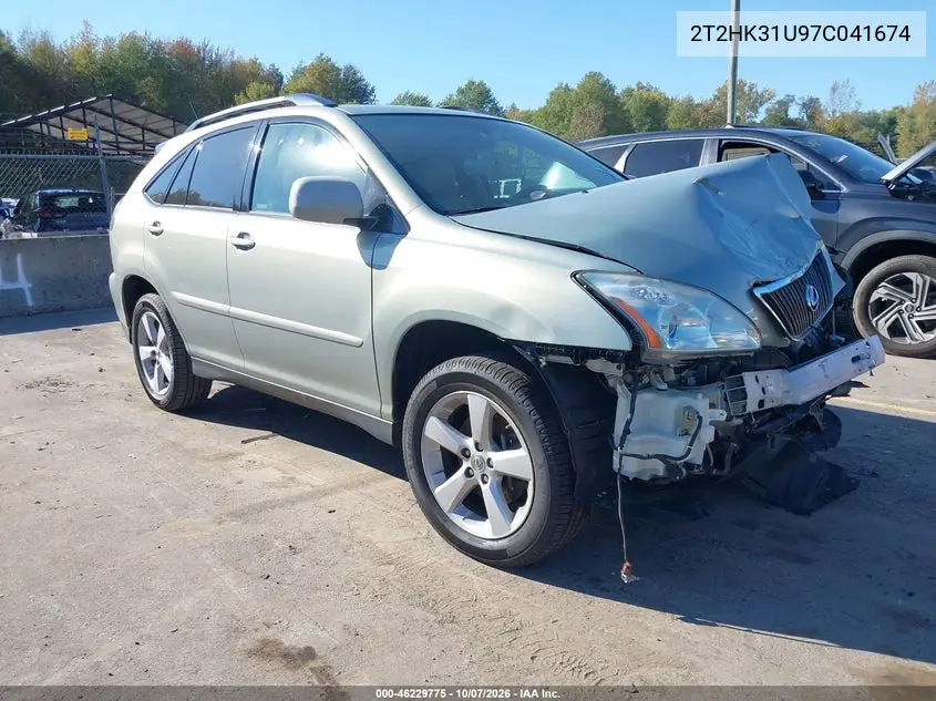 LEXUS RX 2007, VIN 2T2HK31U97C041674