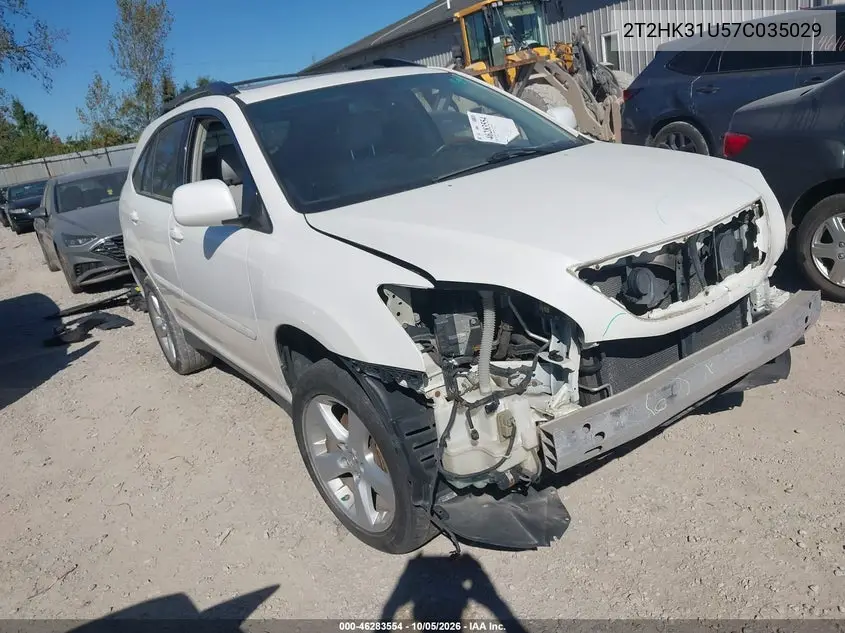 LEXUS RX 2007, VIN 2T2HK31U57C035029